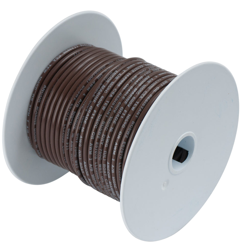 Ancor Brown 16 AWG Tinned Copper Wire  25 182203